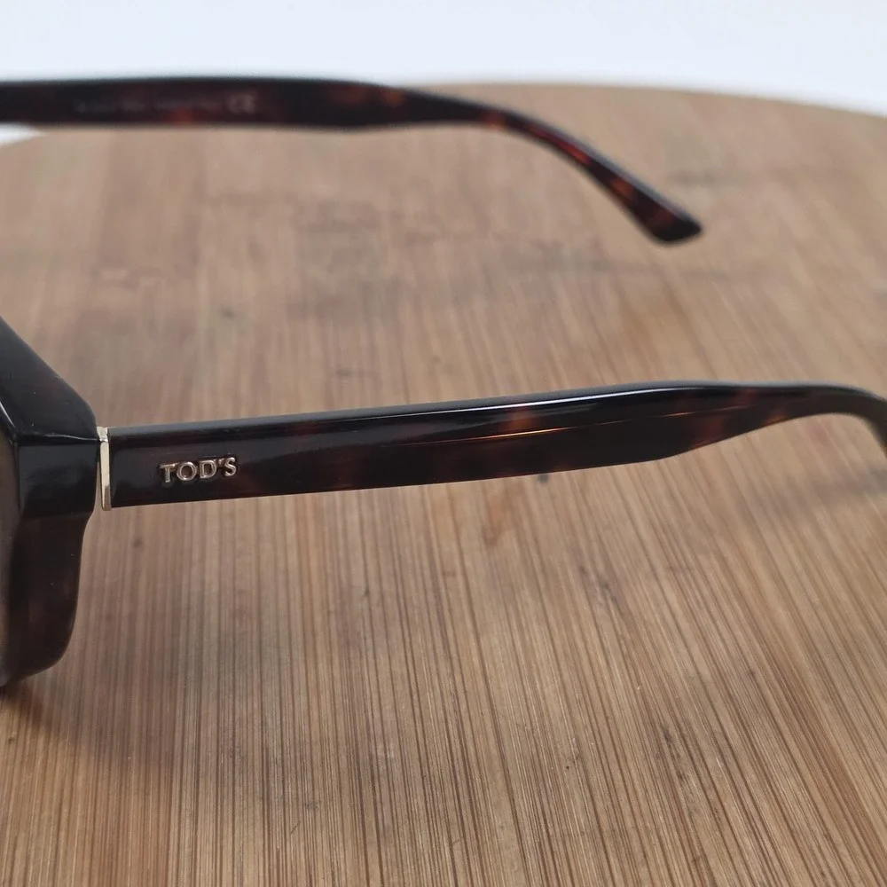 Tod's TO 146 52F Sunglasses Womens 53-18 Brown Tortoise Cat Eye Gradient Italy